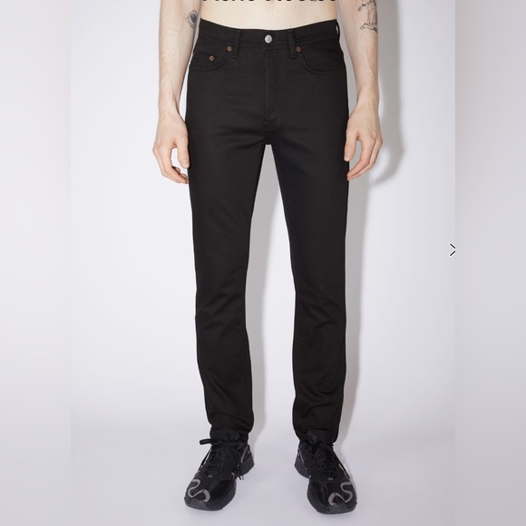 Acne Studios SLIM FIT JEANS - RIVERStay black 36x28.5